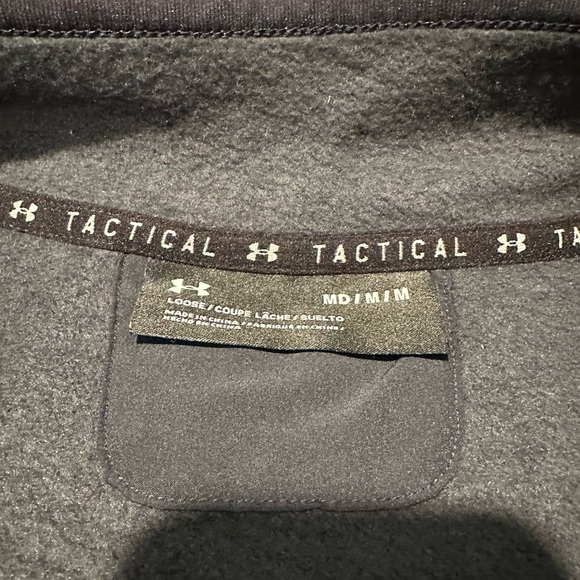 Under Armour Tactical 1/4 Zip Pullover Men’s Medium Black - Picture 3 of 7